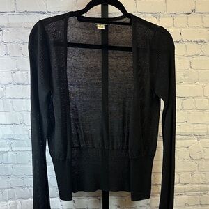 White House Black Market Black Cardigan Sz Small